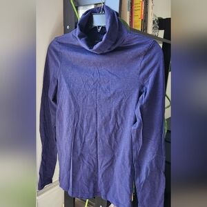 PACT Blue Turtleneck Long Sleeve Top